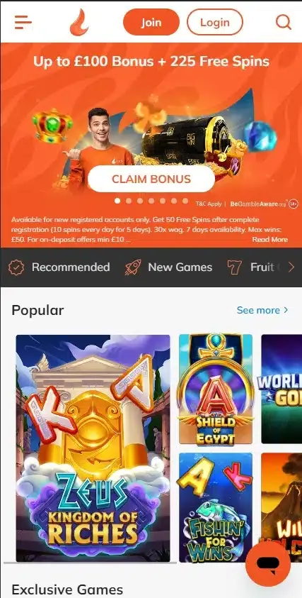 Luck Casino Mobile screenshot